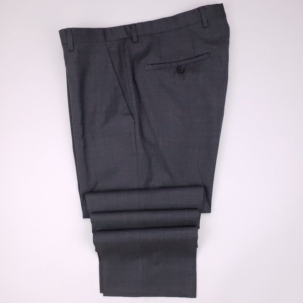 Hugo Boss Flat Front Gray Pants 32x29 Mens Sharp1